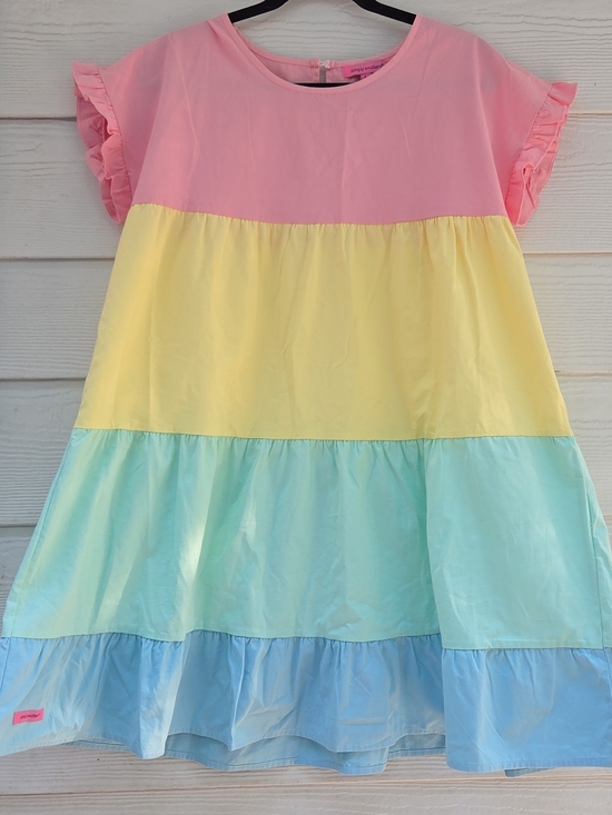 Simply Southern Dresses & Skirts - Simply Southern Pastel Tiered Dress - Pink, Yellow, Mint, Blue